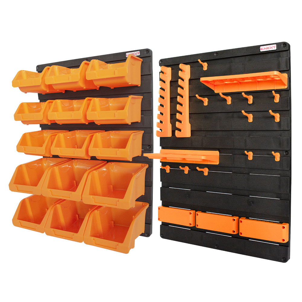 Organizer ścienny na narzędzia, e.toolbox.pro.26, 35 elementów 825x210x585mm