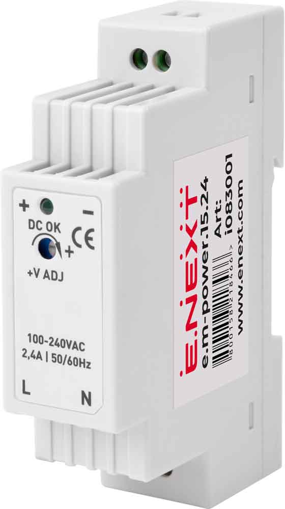 Zasilacz na szynę DIN e.m-power.15.24