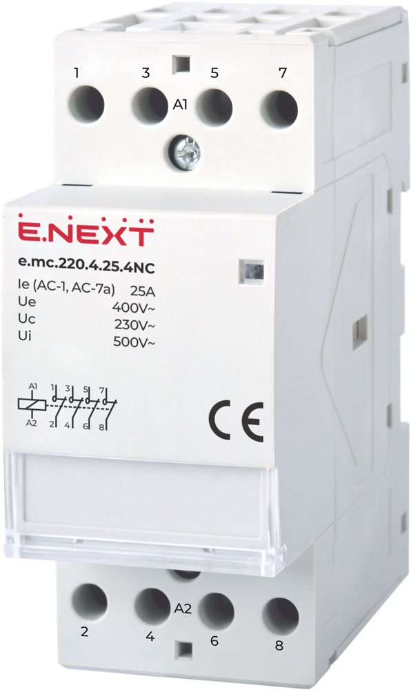 Stycznik modułowy e.mc.220.4.25.4NC, 4р, 25А, 4NC, 220V