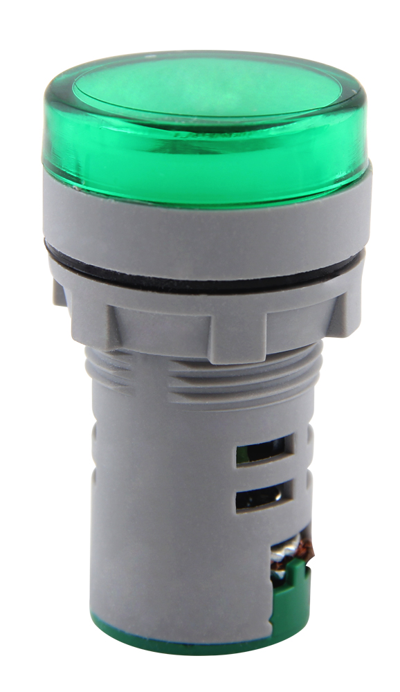 Armatura sygnalizacyjna ze wskaźnikiem napięcia e.ad22.i.12-500.green Ø22mm AS zielona