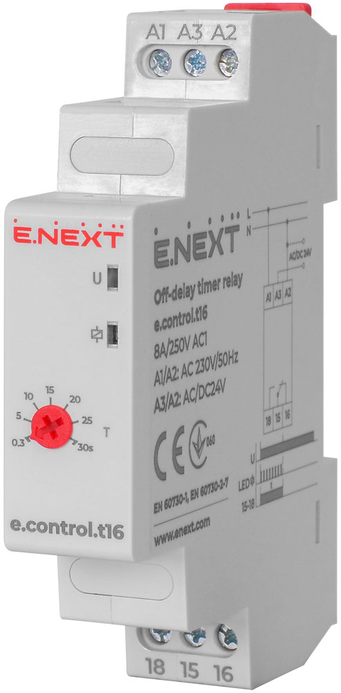 Przekaźnik czasowy e.control.t16