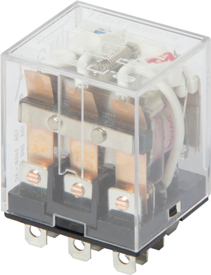 Przekaźnik pośredni e.control.p1036L ze wskaźnikiem LED 10А, 3 grupy złącz, cewka 230V AC