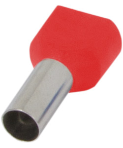 Końcówka izolowana e.terminal.stand.te.2.1.red (TE1010 red) 2x1 mm², czerwona