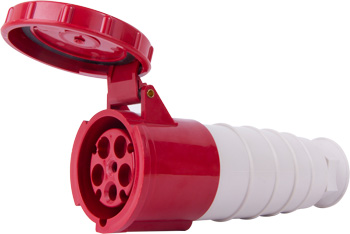 Gniazdo zasilające przenośne e.socket.pro.5.63, 5szt., 380V, IP 67, 63A (235)