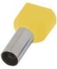 Końcówka izolowana e.terminal.stand.te.2.1.5.yellow (TE1508 yellow) 2x1,5 mm², żółta
