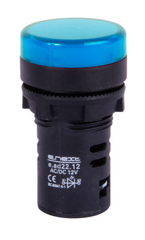 Przycisk sterowniczy e.ad22.12.blue Ø22mm 12V AC/DC niebieski