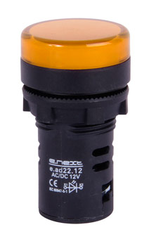 Przycisk sterowniczy e.ad22.12.yellow Ř22mm 12V AC/DC żółty
