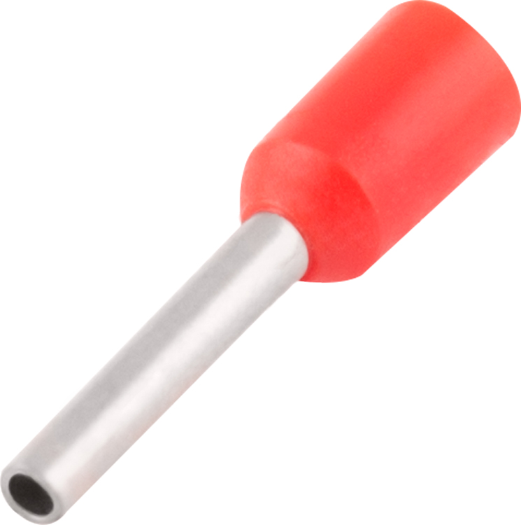 Izolowana końcówka tulejki e.terminal.stand.e0306.red 0,25 mm2, czerwona, 100szt