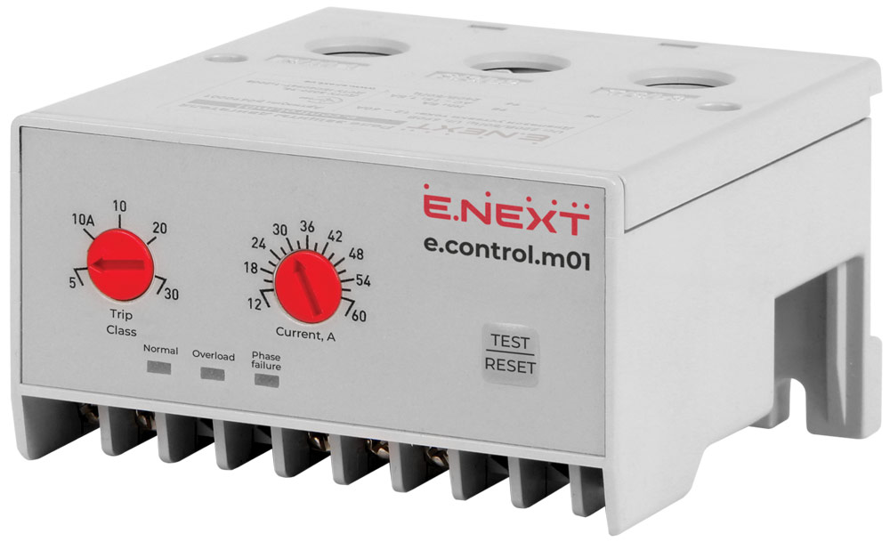 Elektroniczny przekaźnik silnikowy e.control.m01, 12-60А