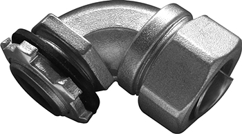 Dławnica kątowa do węża stalowego e.met.angle.stand.sldx.32 do węża średnicy 32 mm