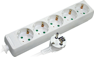 Przedłużacz e.es.5.3.z.b 5 gniazd, 3m, baby protect