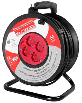 Przedłużacz e.es.roll.4.50.z.b, 50m, baby protect, przewód 3х1,5kV.mm