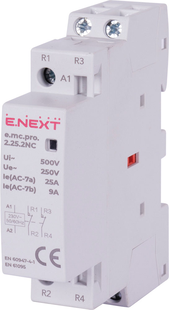 Stycznik modułowy e.mc.pro.2.25.2NC, 2r, 25A, 2NC, 220V