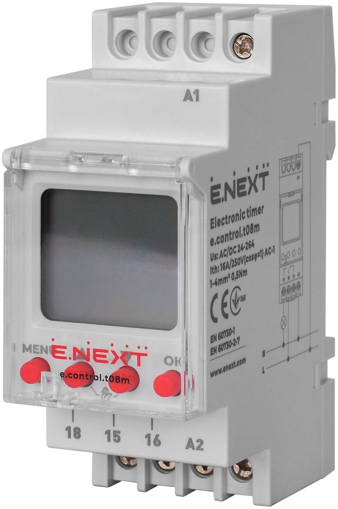 Zegar elektroniczny e.control.t08m