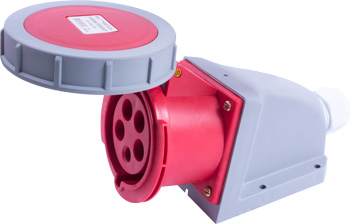 Gniazdo przemysłowe stałe e.socket.223.32.67, 3p., 230V, 32А , IP 67